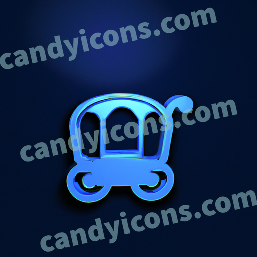 a carriage app icon - ai app icon generator - phone app icon - app icon aesthetic
