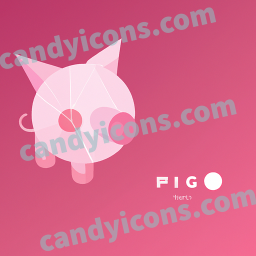 A playful, adorable piglet  app icon - ai app icon generator - phone app icon - app icon aesthetic