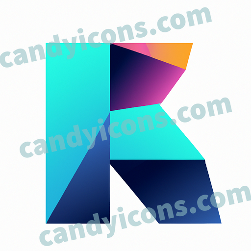 A clean, modern letter K  app icon - ai app icon generator - phone app icon - app icon aesthetic