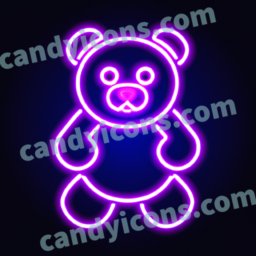 A cute, cuddly teddy bear  app icon - ai app icon generator - phone app icon - app icon aesthetic