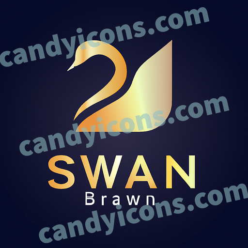 A majestic, graceful swan  app icon - ai app icon generator - phone app icon - app icon aesthetic