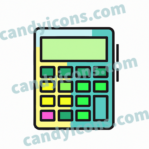 A modern-looking calculator  app icon - ai app icon generator - phone app icon - app icon aesthetic