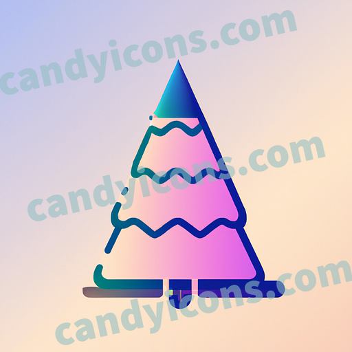 a christmas tree app icon - ai app icon generator - phone app icon - app icon aesthetic