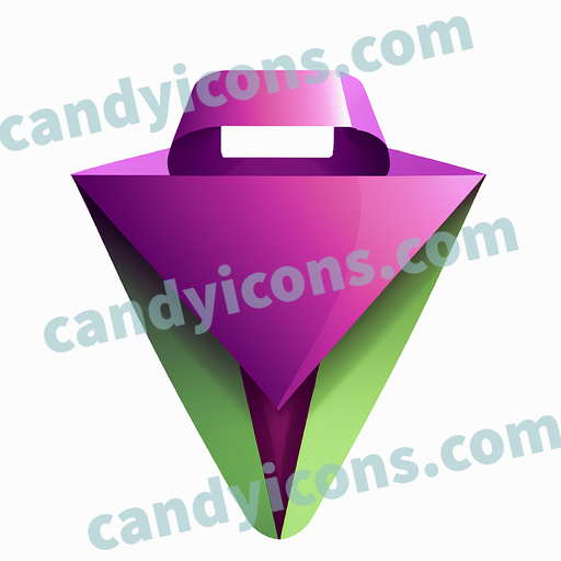 A stylized shopping bag  app icon - ai app icon generator - phone app icon - app icon aesthetic