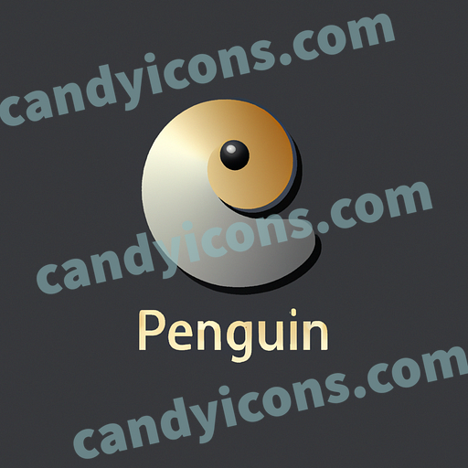 A loveable, cuddly penguin  app icon - ai app icon generator - phone app icon - app icon aesthetic