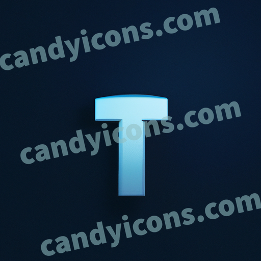 a letter T app icon - ai app icon generator - phone app icon - app icon aesthetic
