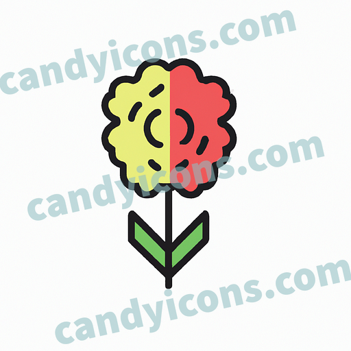 a carnation flower app icon - ai app icon generator - phone app icon - app icon aesthetic