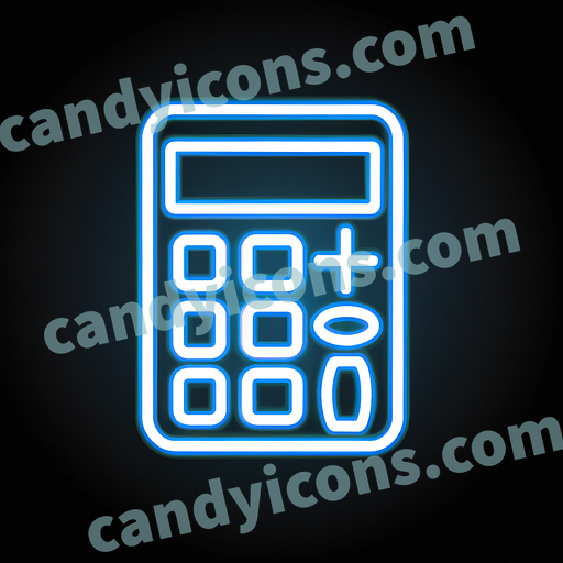 A sleek, minimalist calculator app icon - ai app icon generator - phone app icon - app icon aesthetic