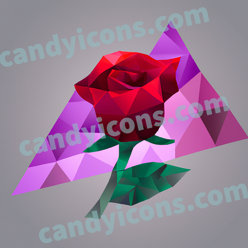 A romantic, velvety red rose  app icon - ai app icon generator - phone app icon - app icon aesthetic