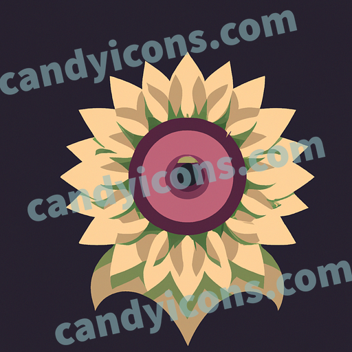 A lush, full-headed sunflower  app icon - ai app icon generator - phone app icon - app icon aesthetic