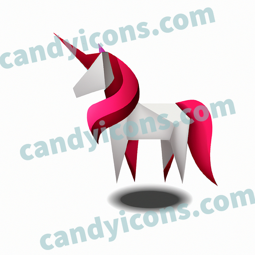 A cute, cartoon-style unicorn app icon - ai app icon generator - phone app icon - app icon aesthetic