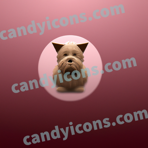 a Cairn Terrier dog app icon - ai app icon generator - phone app icon - app icon aesthetic
