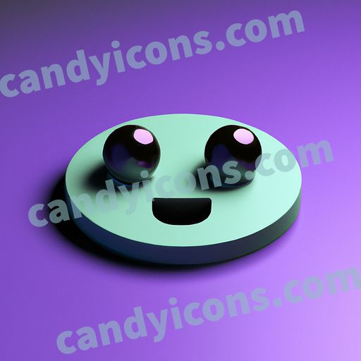 A surprised, wide-eyed smiley face  app icon - ai app icon generator - phone app icon - app icon aesthetic