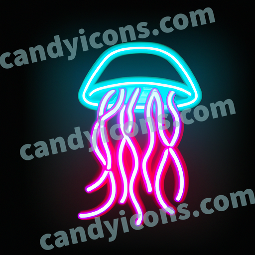 An intriguing, mesmerizing jellyfish  app icon - ai app icon generator - phone app icon - app icon aesthetic