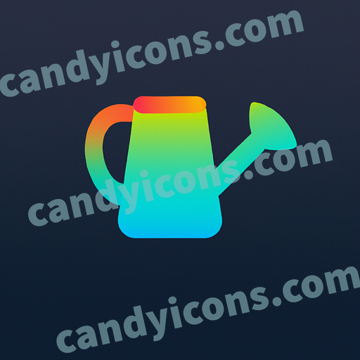 a watering can app icon - ai app icon generator - phone app icon - app icon aesthetic