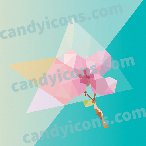 A delicate pink cherry blossom  app icon - ai app icon generator - phone app icon - app icon aesthetic