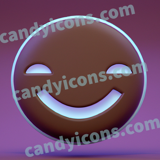 A joyful smiley face with closed eyes and a wide grin  app icon - ai app icon generator - phone app icon - app icon aesthetic