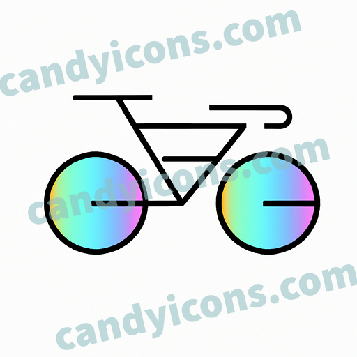 A sleek and speedy bicycle  app icon - ai app icon generator - phone app icon - app icon aesthetic