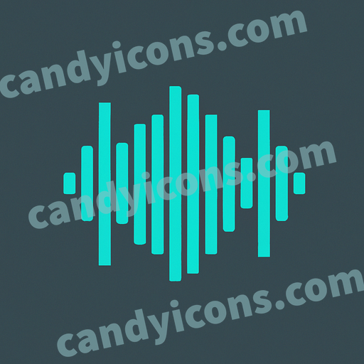 a sound wave app icon - ai app icon generator - phone app icon - app icon aesthetic