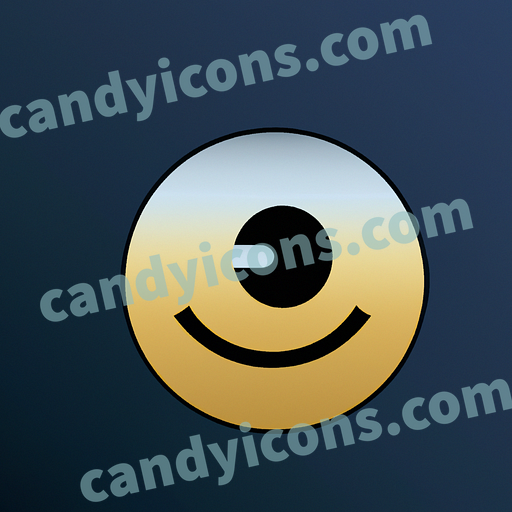 A sarcastic and eye-rolling smiley face  app icon - ai app icon generator - phone app icon - app icon aesthetic