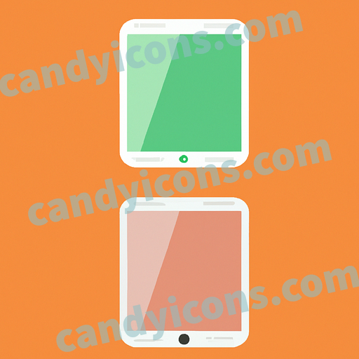 A sleek, minimalist tablet computer  app icon - ai app icon generator - phone app icon - app icon aesthetic