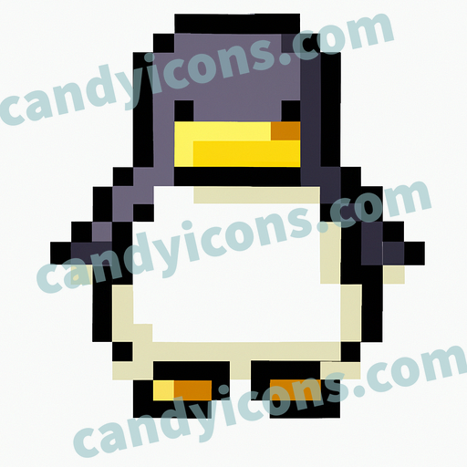 A loveable, cuddly penguin  app icon - ai app icon generator - phone app icon - app icon aesthetic