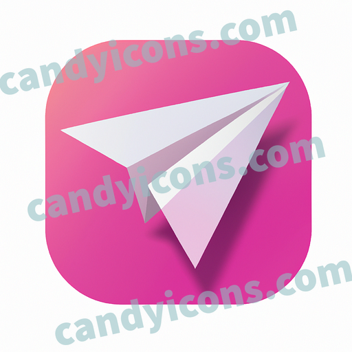 paper airplane shape app icon - ai app icon generator - phone app icon - app icon aesthetic
