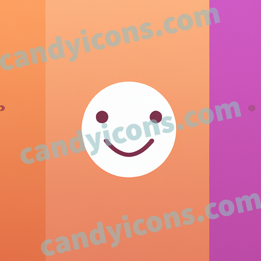 A confident and self-assured smiley face  app icon - ai app icon generator - phone app icon - app icon aesthetic