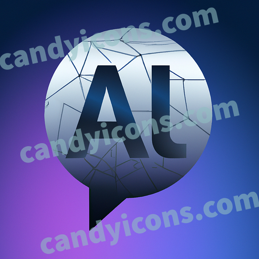 a chat bubble with the letters ai app icon - ai app icon generator - phone app icon - app icon aesthetic