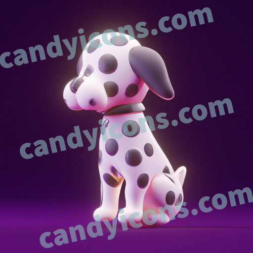 a Dalmatian dog app icon - ai app icon generator - phone app icon - app icon aesthetic