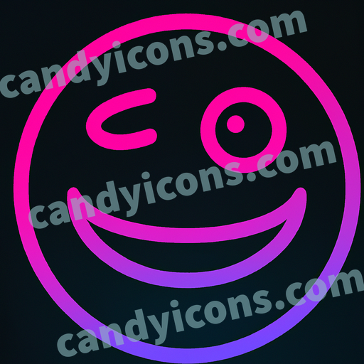 A sly and cunning smiley face  app icon - ai app icon generator - phone app icon - app icon aesthetic