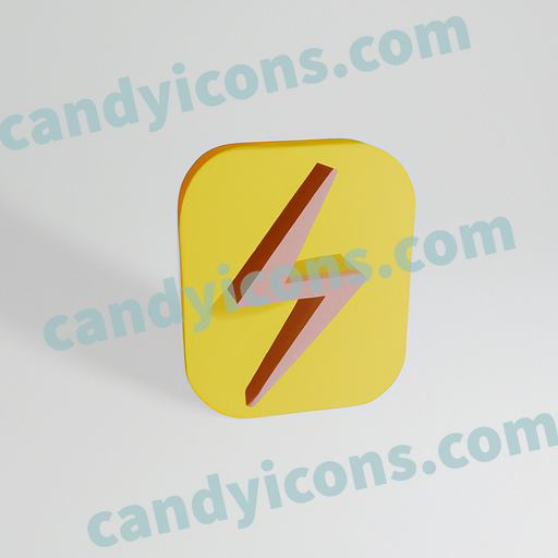 a lightning bolt app icon - ai app icon generator - phone app icon - app icon aesthetic
