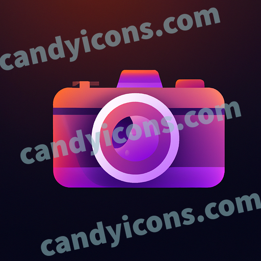 A retro camera app icon - ai app icon generator - phone app icon - app icon aesthetic