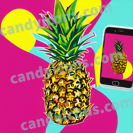 a pineapple app icon - ai app icon generator - phone app icon - app icon aesthetic