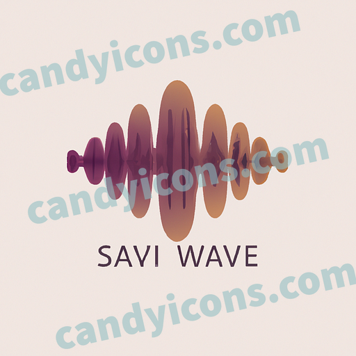 A stylized sound wave app icon - ai app icon generator - phone app icon - app icon aesthetic