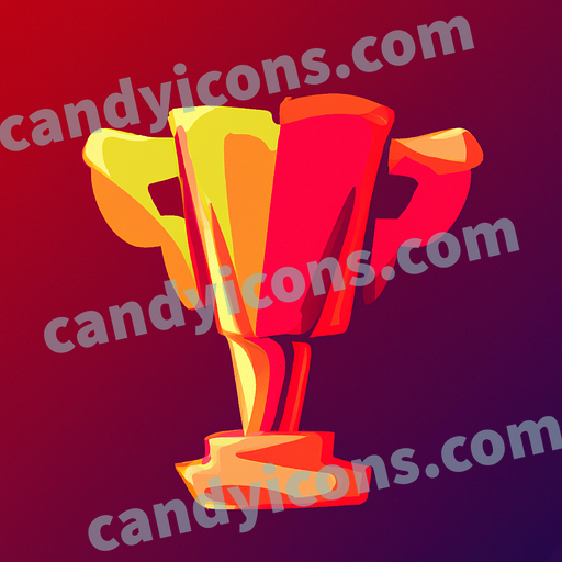 A stylized trophy  app icon - ai app icon generator - phone app icon - app icon aesthetic