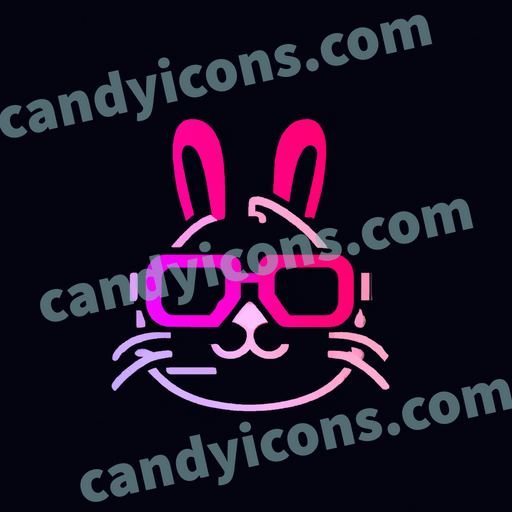 a rabbit app icon - ai app icon generator - phone app icon - app icon aesthetic