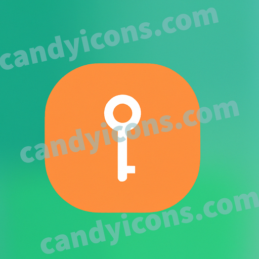 A minimalist key app icon - ai app icon generator - phone app icon - app icon aesthetic