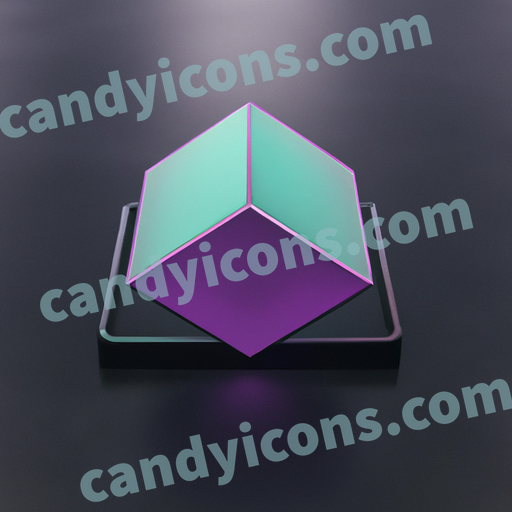 a pentagonal prism shape app icon - ai app icon generator - phone app icon - app icon aesthetic