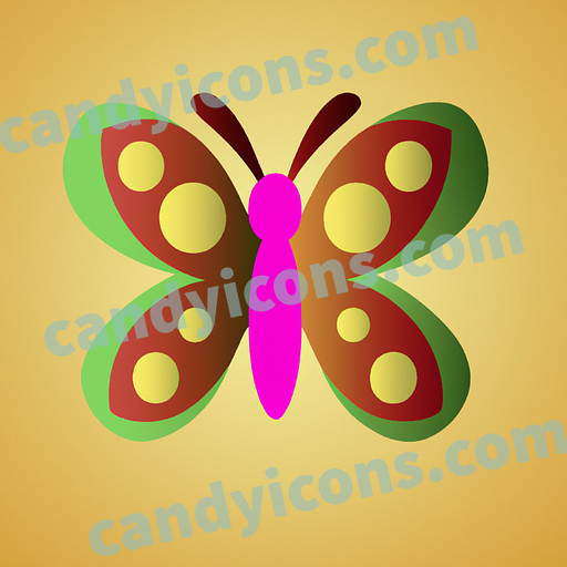A graceful butterfly  app icon - ai app icon generator - phone app icon - app icon aesthetic
