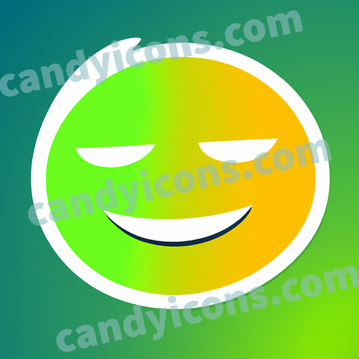A relaxed and serene smiley face  app icon - ai app icon generator - phone app icon - app icon aesthetic