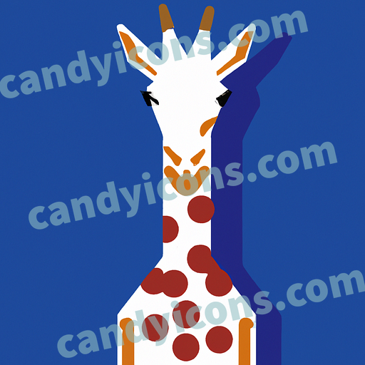 A regal, impressive giraffe  app icon - ai app icon generator - phone app icon - app icon aesthetic