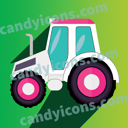 A sturdy, reliable tractor  app icon - ai app icon generator - phone app icon - app icon aesthetic