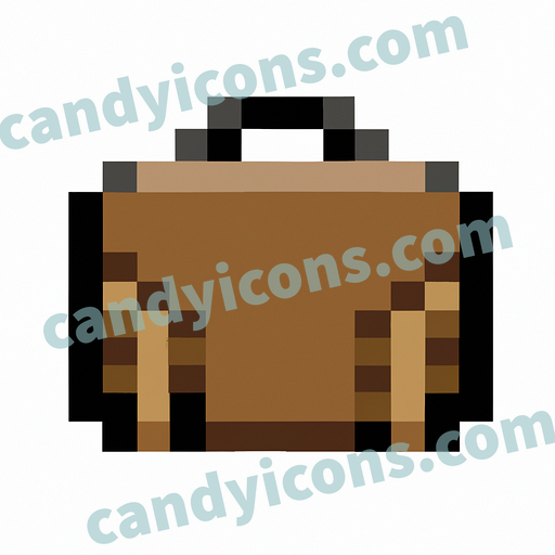 A detailed briefcase  app icon - ai app icon generator - phone app icon - app icon aesthetic