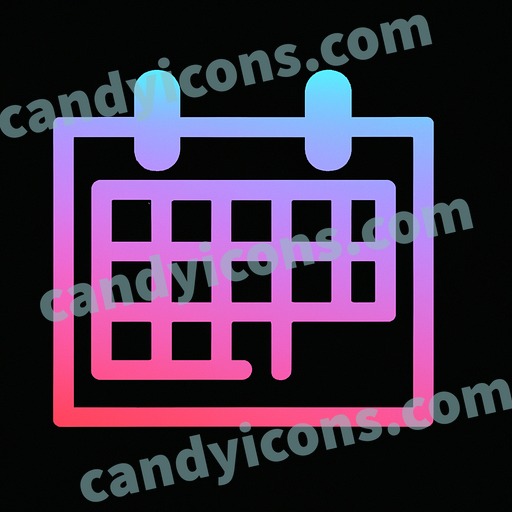 A minimalist calendar icon with date  app icon - ai app icon generator - phone app icon - app icon aesthetic