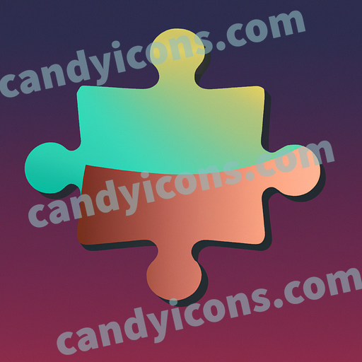 A colorful puzzle piece app icon - ai app icon generator - phone app icon - app icon aesthetic