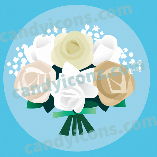 A beautiful bouquet of mixed roses  app icon - ai app icon generator - phone app icon - app icon aesthetic