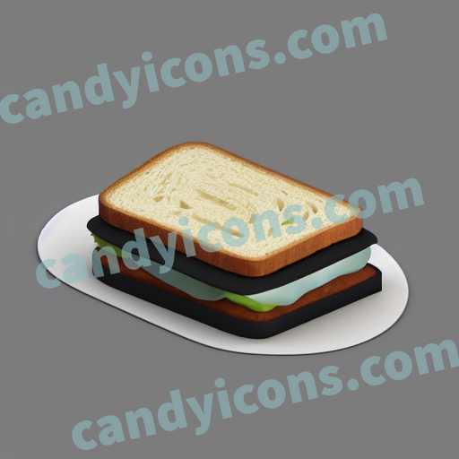a sandwich app icon - ai app icon generator - phone app icon - app icon aesthetic