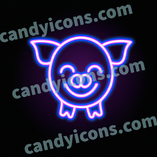 A playful, adorable piglet  app icon - ai app icon generator - phone app icon - app icon aesthetic