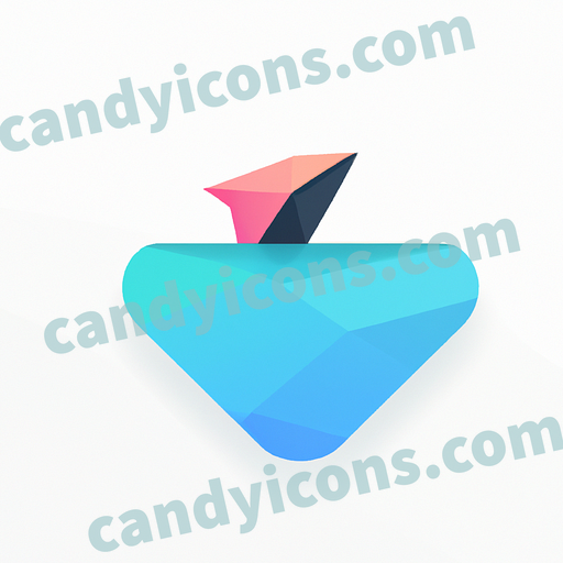 shark fin above the sea surface app icon - ai app icon generator - phone app icon - app icon aesthetic
